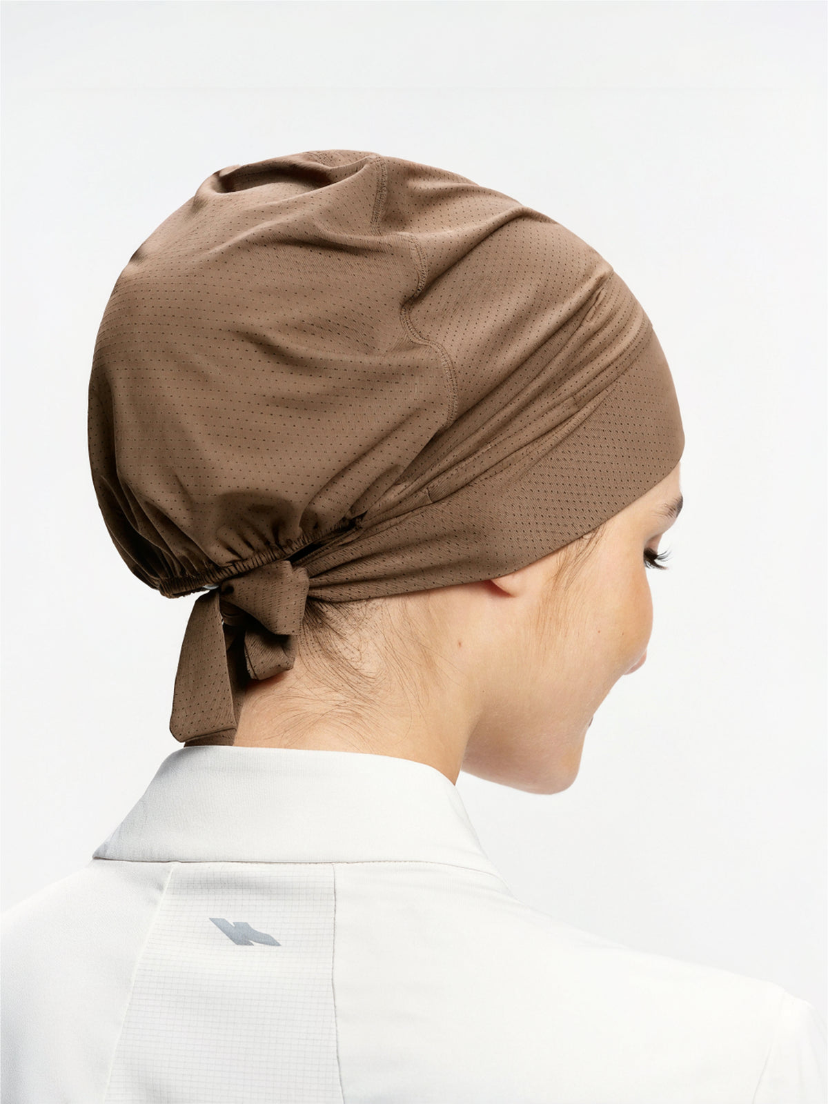 ActiveCap Flex Tie-Back Sports Inner Cap-Dark Brown