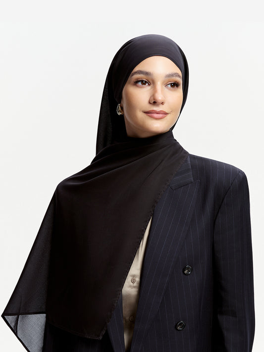 AirVeil 100% Tencel Shawl-Black
