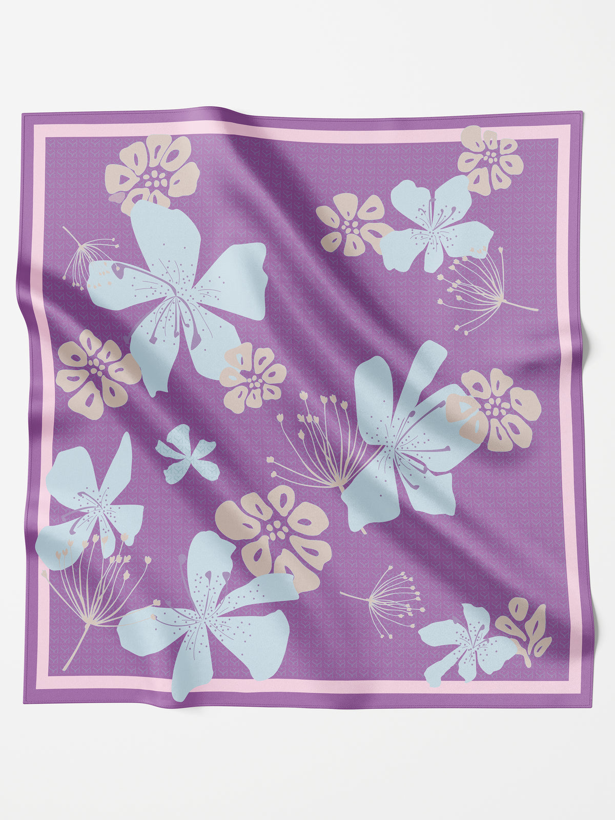 Lily Whisper SQUARE Bawal-Purple