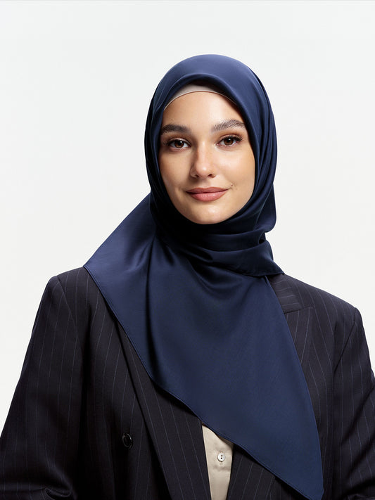 AirVeil 100% Tencel Bawal-Navy Blue