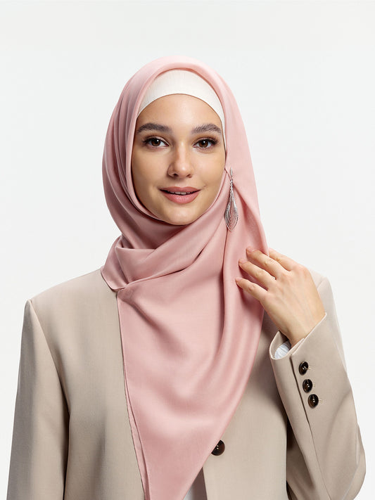 AirVeil 100% Tencel Bawal-Grey Pink