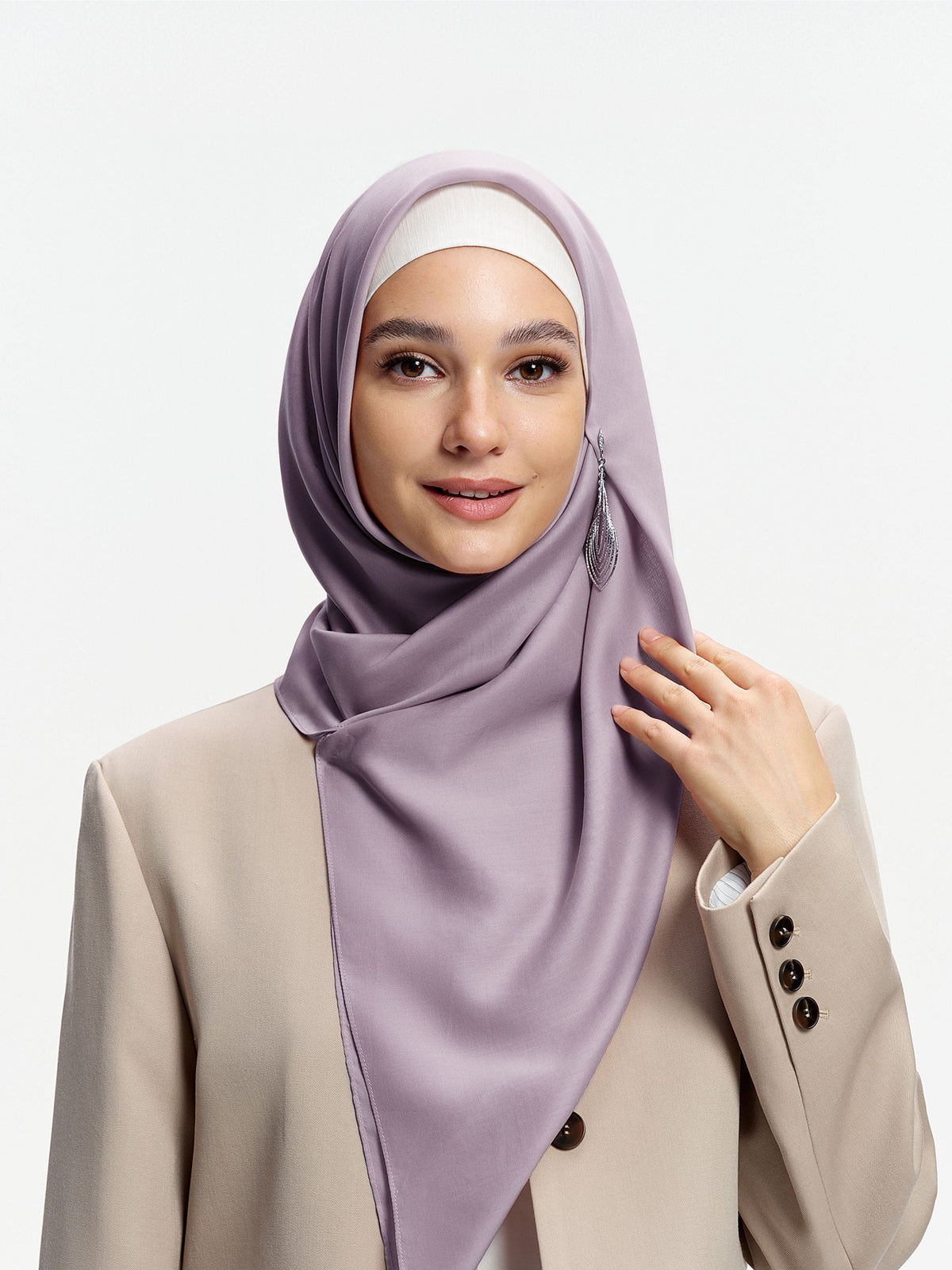 AirVeil 100% Tencel  Bawal  Purple-Grey