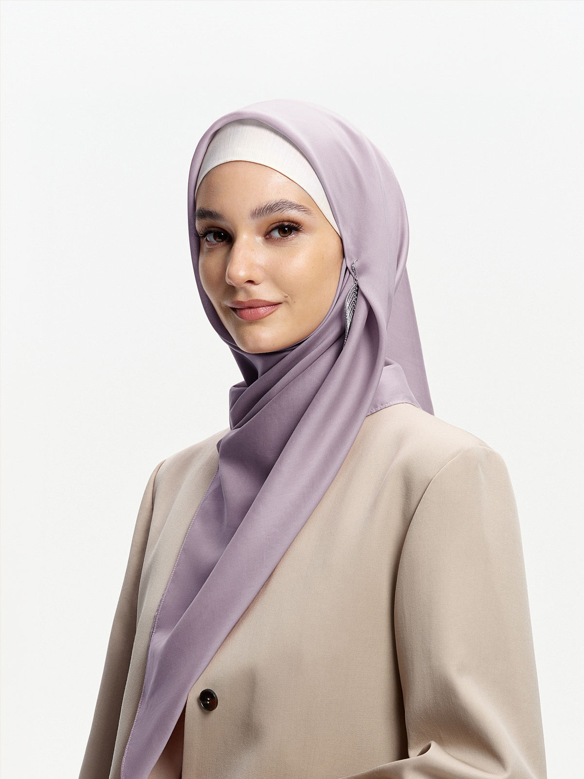 AirVeil 100% Tencel  Bawal  Purple-Grey