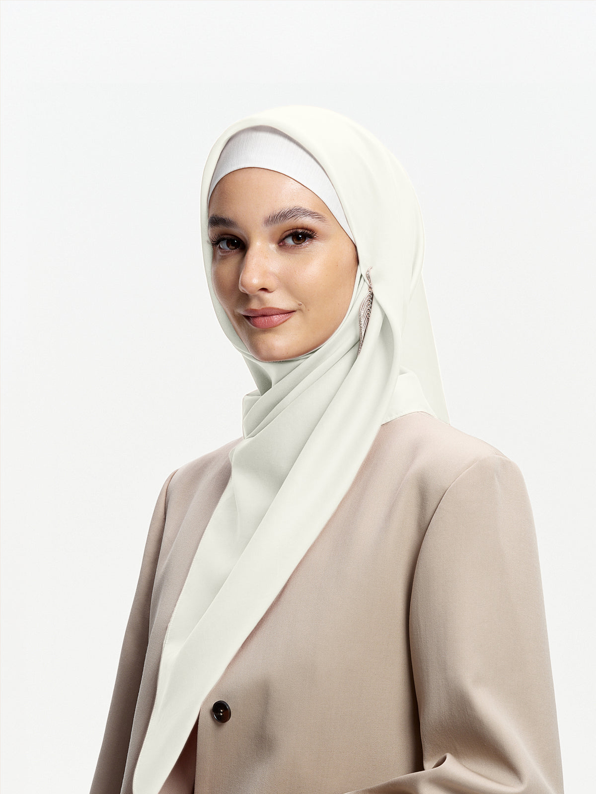 AirVeil 100% Tencel Bawal-Cream White