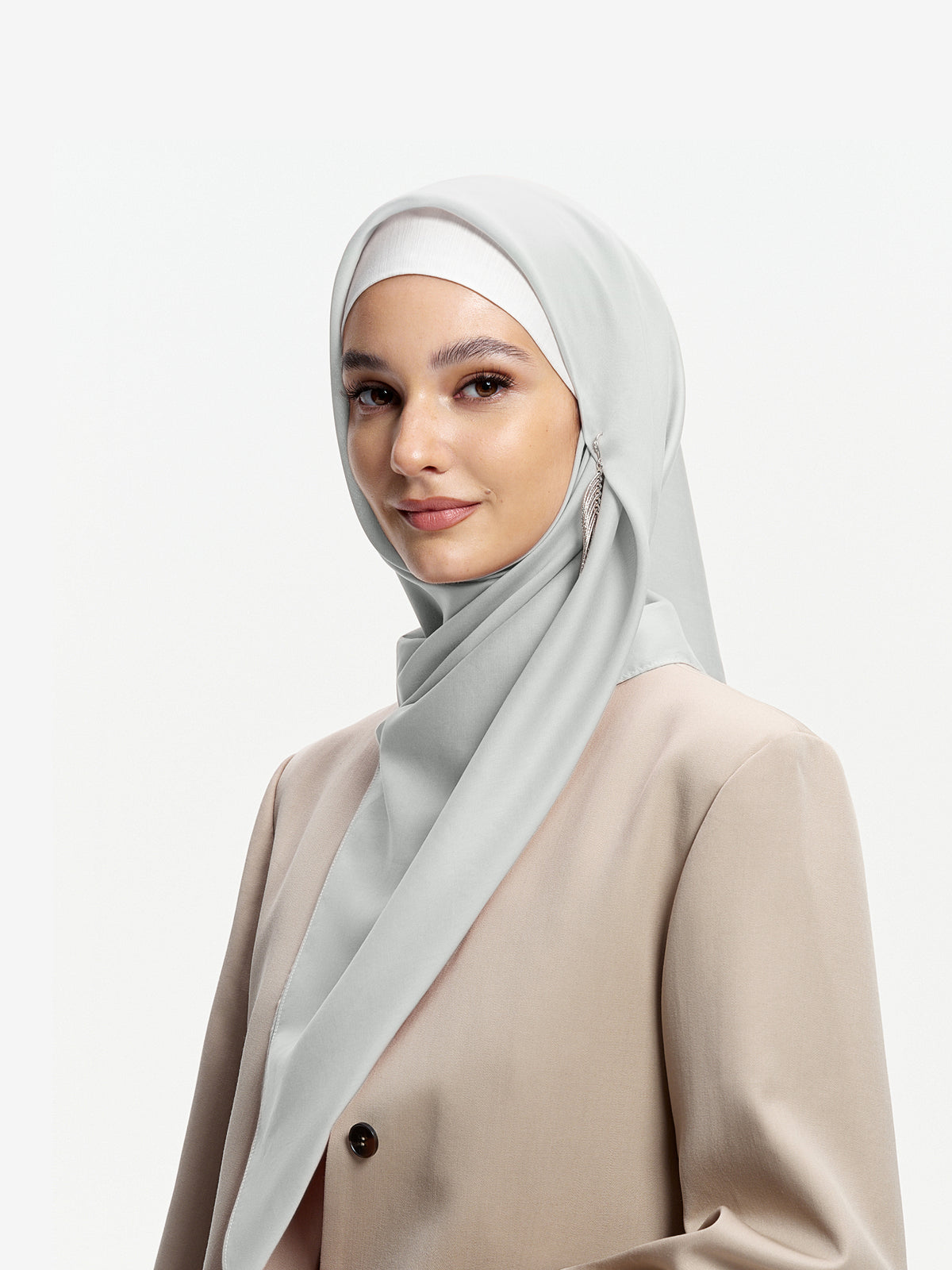 AirVeil 100% Tencel Bawal-Light Gray