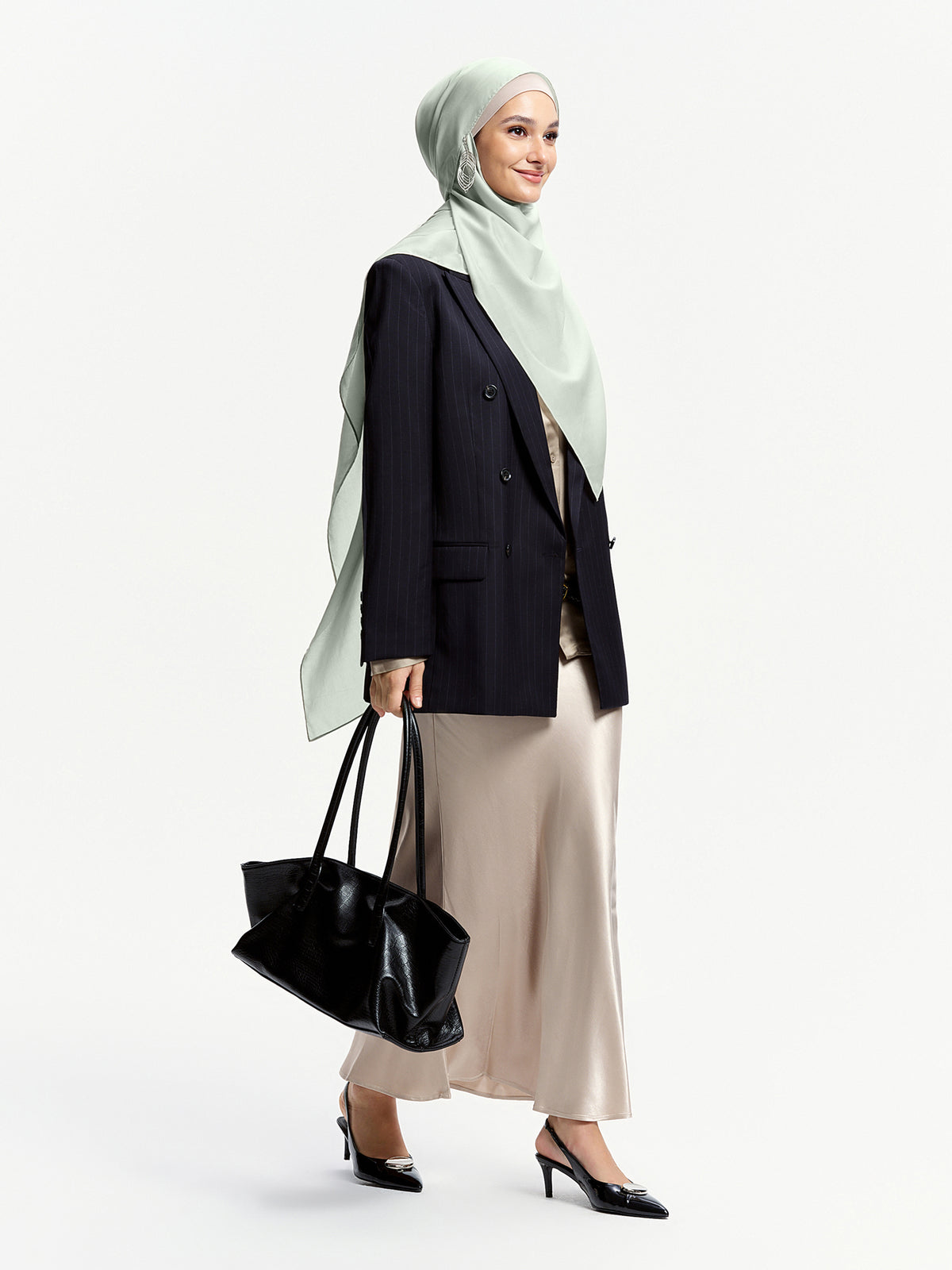 AirVeil 100% Tencel Shawl-Light green
