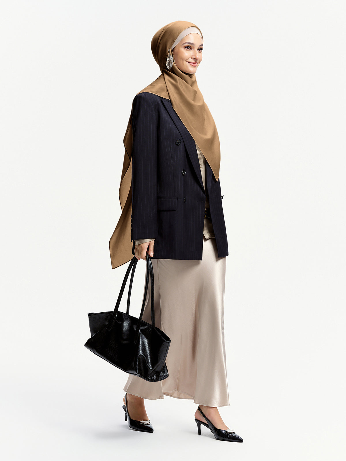 AirVeil 100% Tencel Shawl-Brown