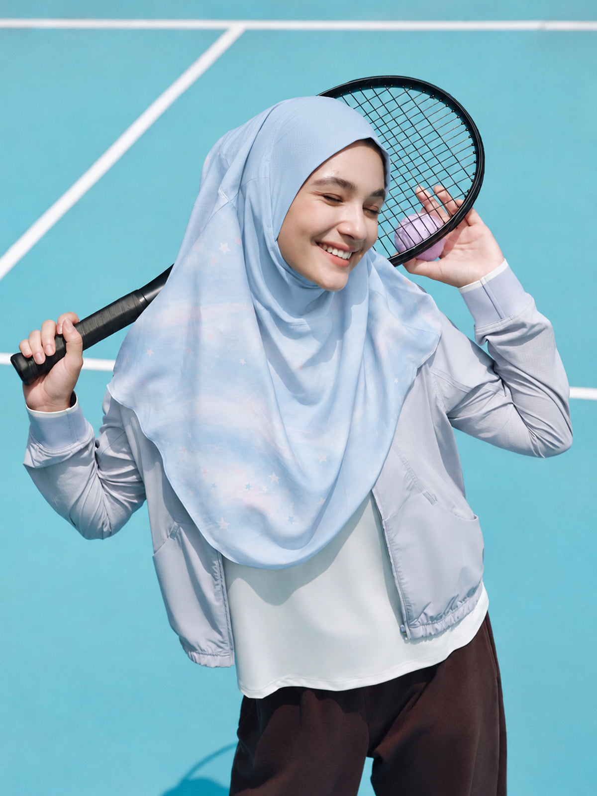Active Wrap Starry Sky Sports Hijab