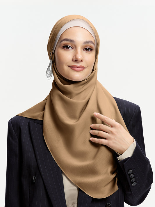 AirVeil 100% Tencel Shawl-Brown