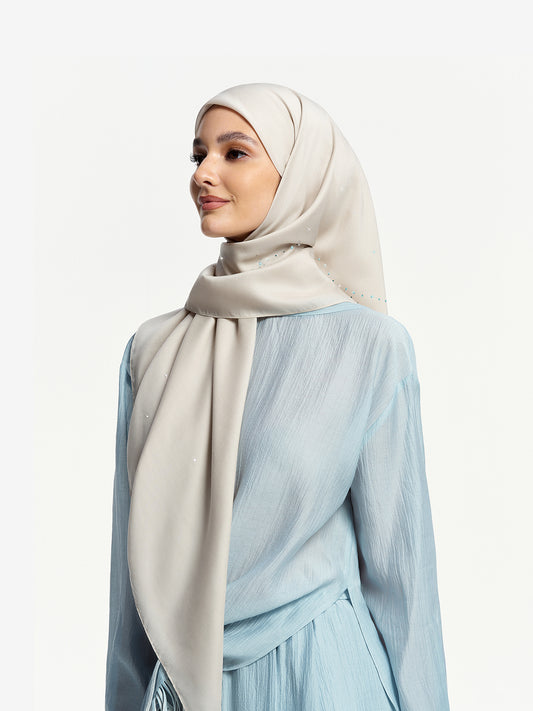 Diamond Glow Bawal – Mist Grey