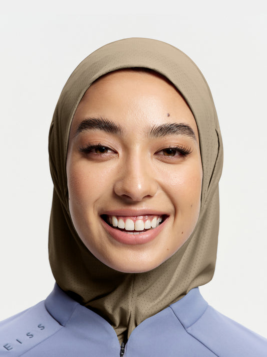 Active Breathe Neck-Cover Sports Hijab-Milky Apricot