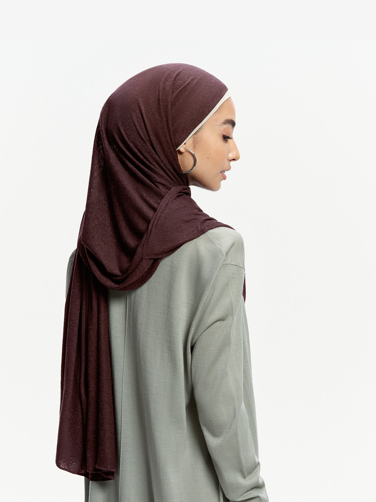 Airy Linen Jersey Shawl