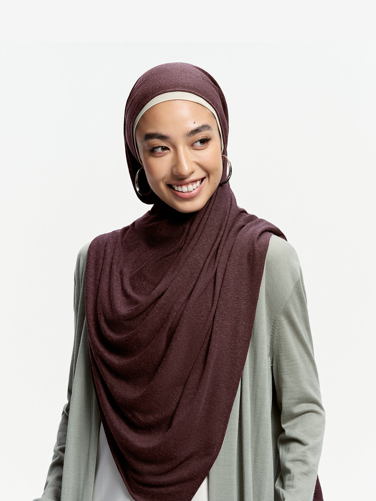 Airy Linen Jersey Shawl