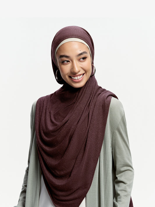 Airy Linen Jersey Shawl